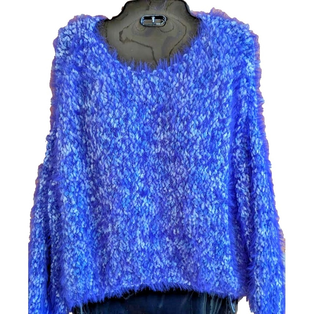 NEW Urban Outfitters Womens Sweater XS Jamie Fuzzy Eyelash Shaggy Oversized